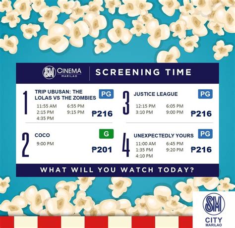 SM City Marilao Movie Schedule .